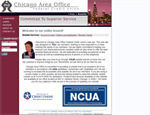 Tablet Screenshot of chicagoareafcu.org